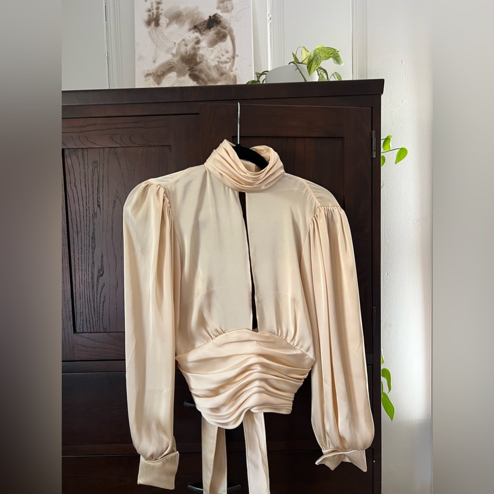 ORSEUND IRIS night out top I’m champagne